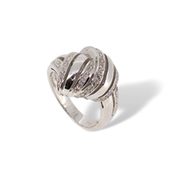 Anello donna in oro bianco 18 kt con diamanti naturali G VS 0.32 ct – Idee Preziose dal 1987 - IP.AK18B/74D